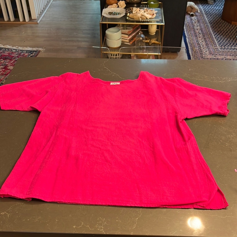 Vintage 80’s Aries & Taurus, Bright Pink Cotton Tee